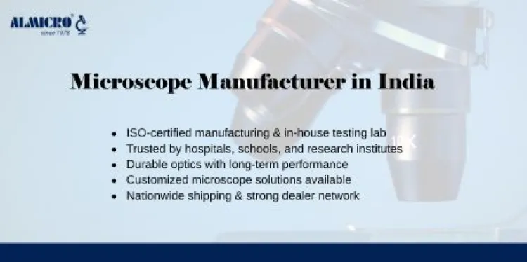 How to Identify a Reliable Microscope Manufacturer in India