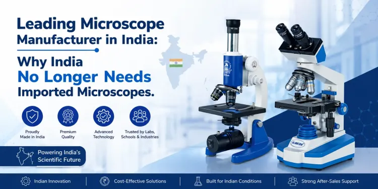Advanced laboratory microscope for scientific research and precision analysis in modern laboratories.
