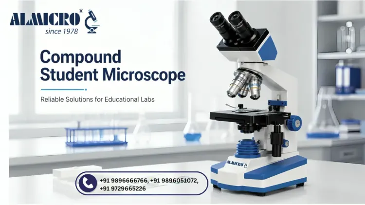 Advanced laboratory microscope for scientific research and precision analysis in modern laboratories.