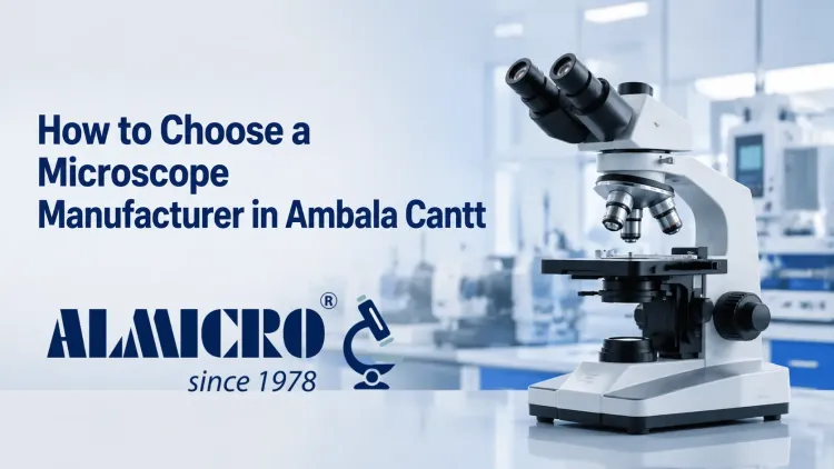 Advanced laboratory microscope for scientific research and precision analysis in modern laboratories.