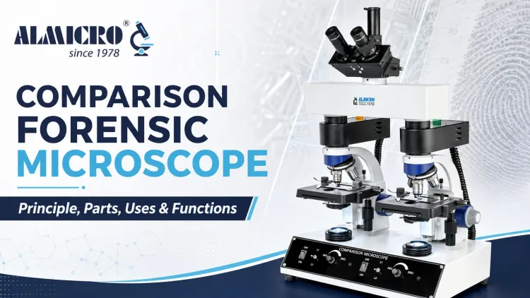 Advanced laboratory microscope for scientific research and precision analysis in modern laboratories.