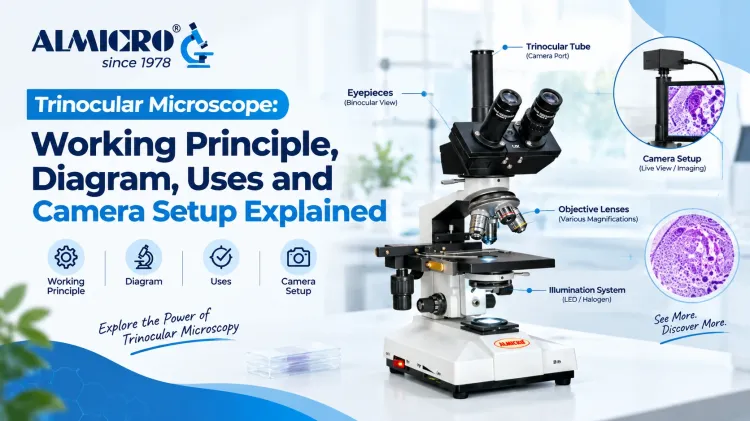Trinocular Microscope: Working Principle, Diagram, Uses and Camera Setup Explained 